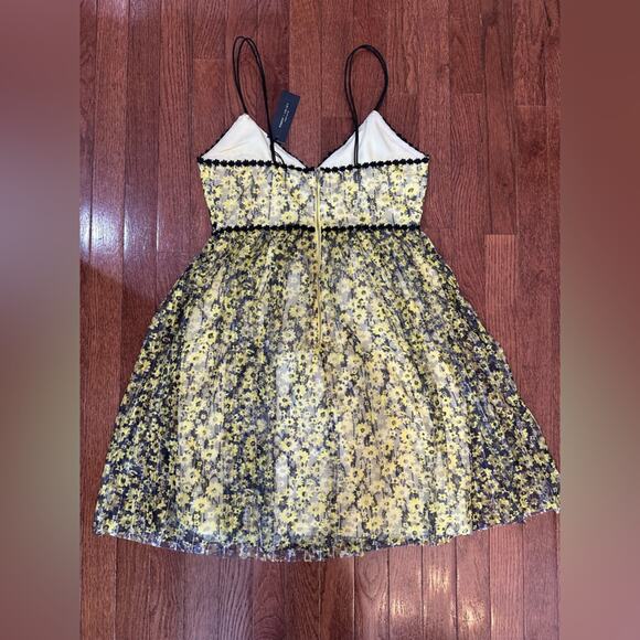 NWT Romeo & Juliet Couture Floral Lace Midi SWEETHEART Dress, Medium FIT & FLARE - Picture 4 of 12